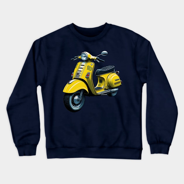 Yellow Moped Crewneck Sweatshirt by Trip Tank